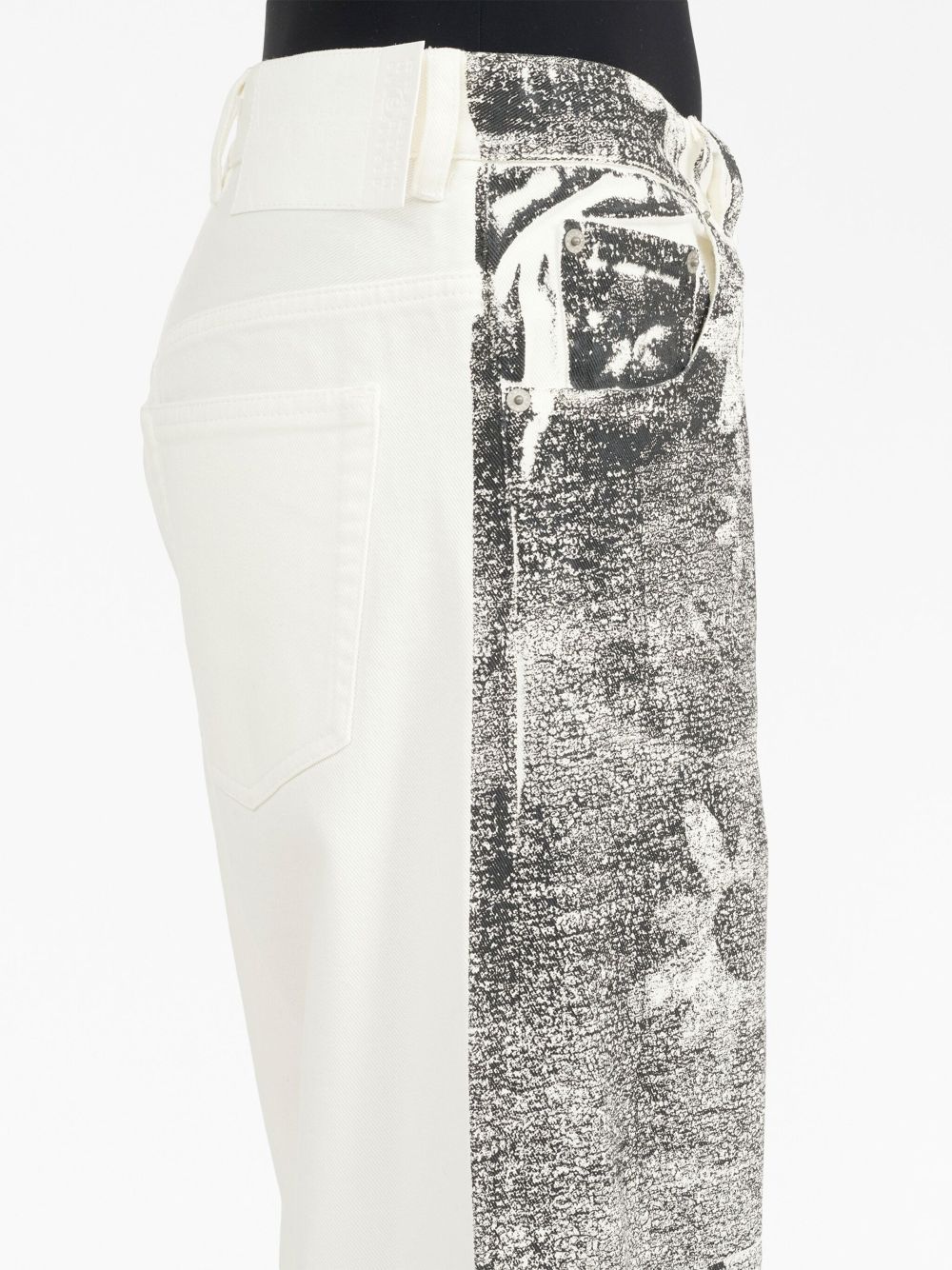 MM6 Maison Margiela graphic-print tapered-leg trousers Women