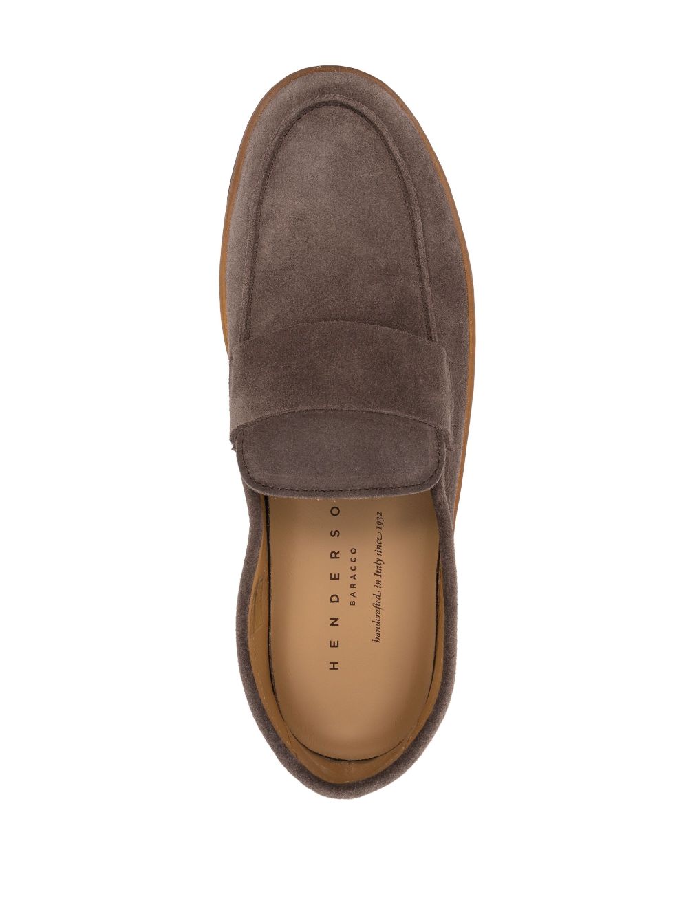 Shop Henderson Baracco Slip-on Suede Loafers In Brown