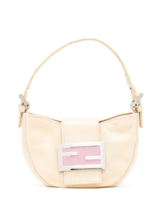 Fendi Pre-Owned モノグラム クロワッサン ハンドバッグ ミニ