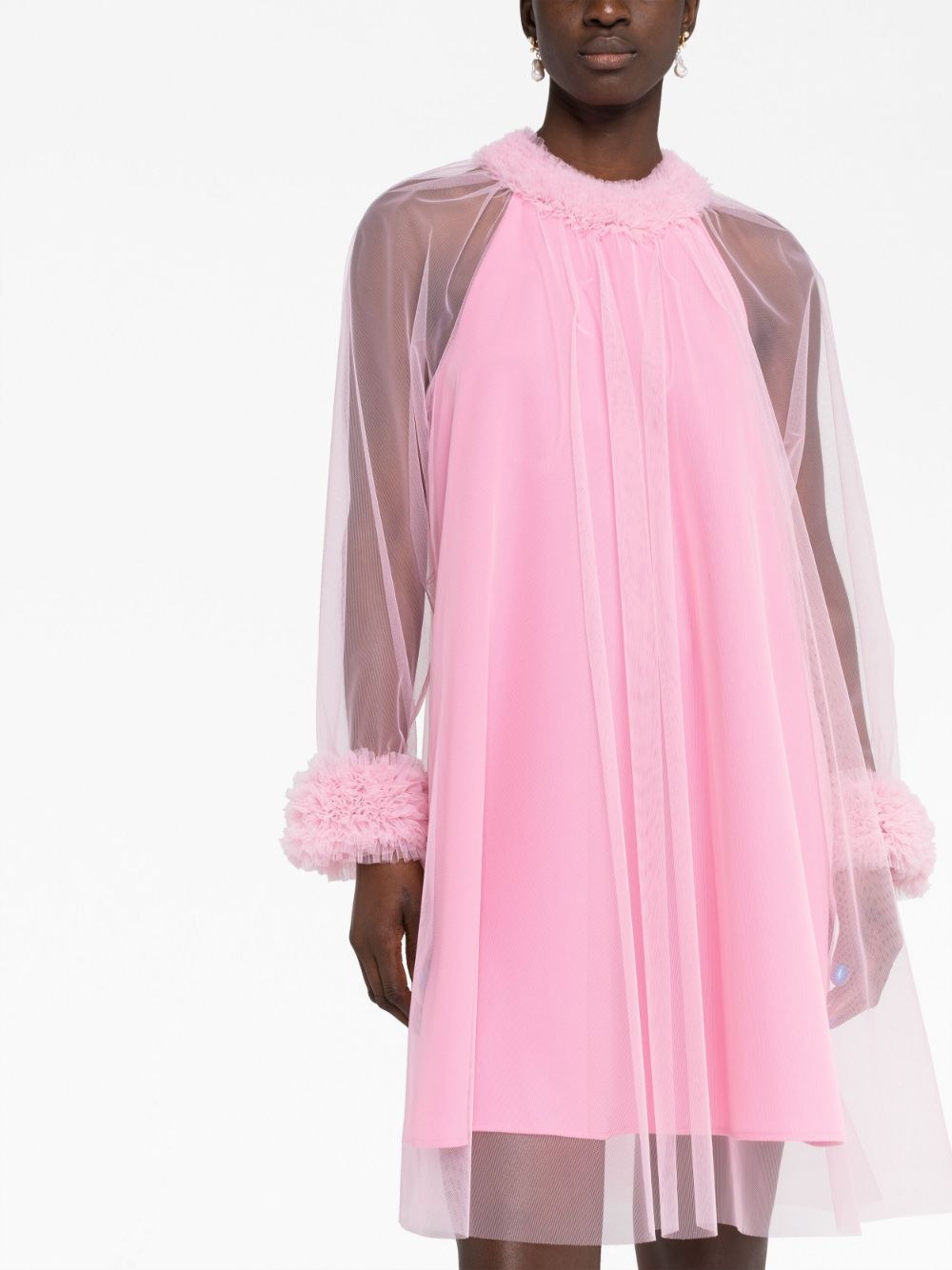 Shop Viktor & Rolf Hollywood Gal Tulle Dress In Pink