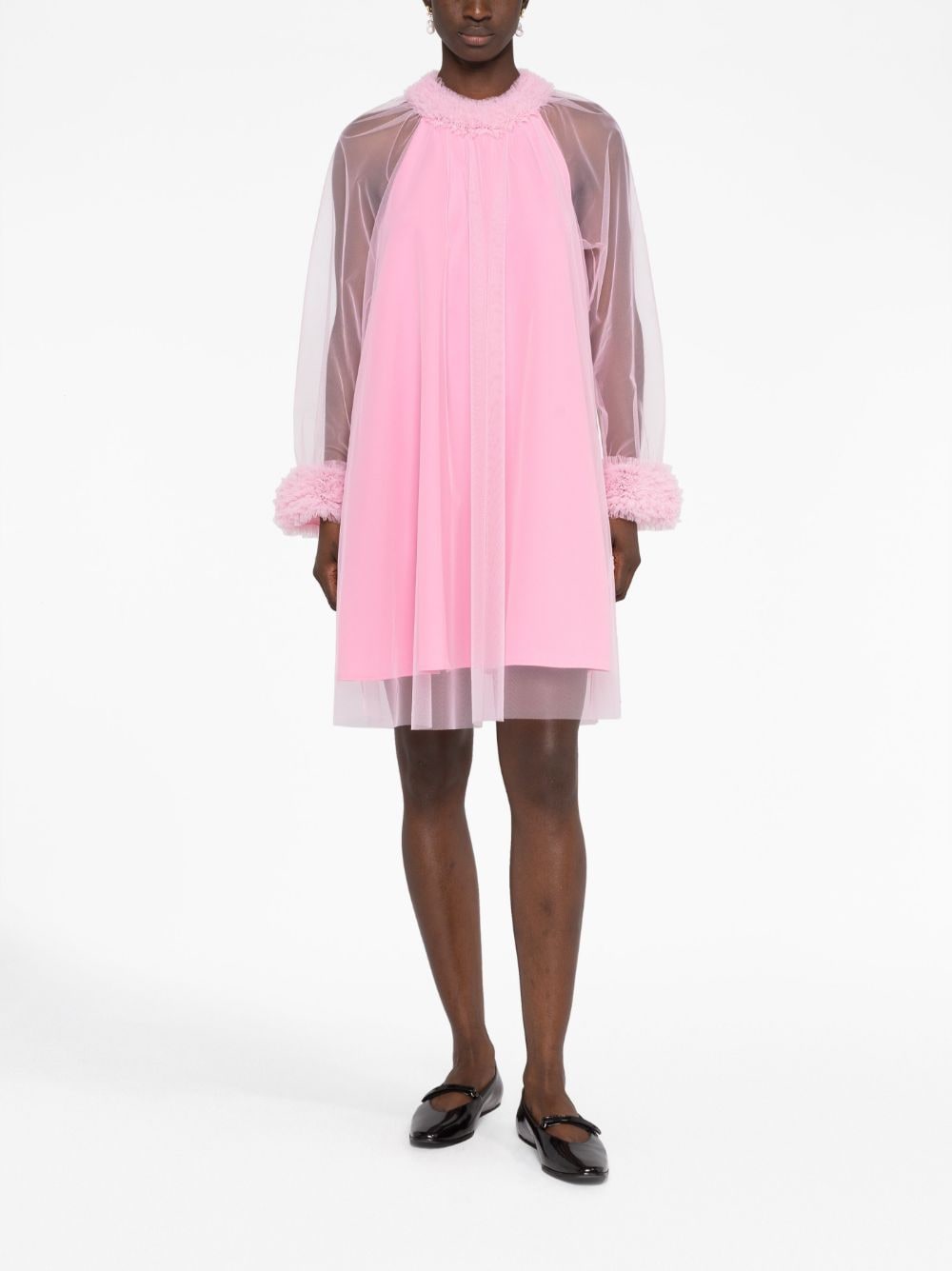 Shop Viktor & Rolf Hollywood Gal Tulle Dress In Pink