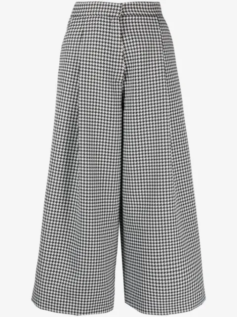 Viktor & Rolf houndstooth-pattern trousers