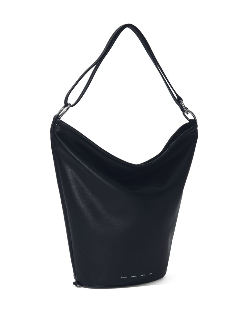 Shop Proenza Schouler White Label Sling Leather Bucket Bag In Black