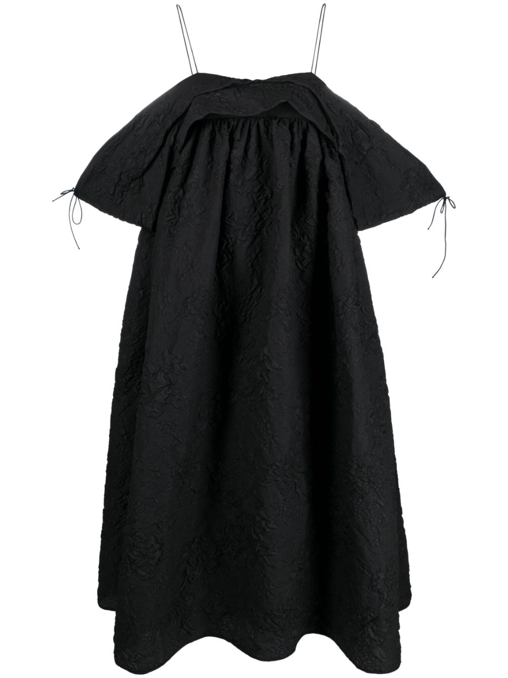 Cecilie Bahnsen Sigrid Dress Dahlia Matelassé Black | ModeSens