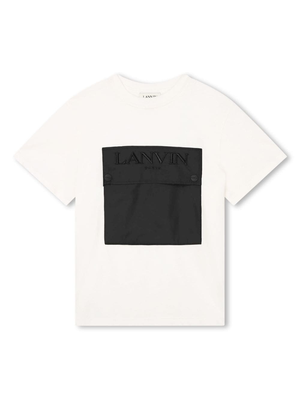 Lanvin Enfant logo-embroidered organic cotton T-shirt - White