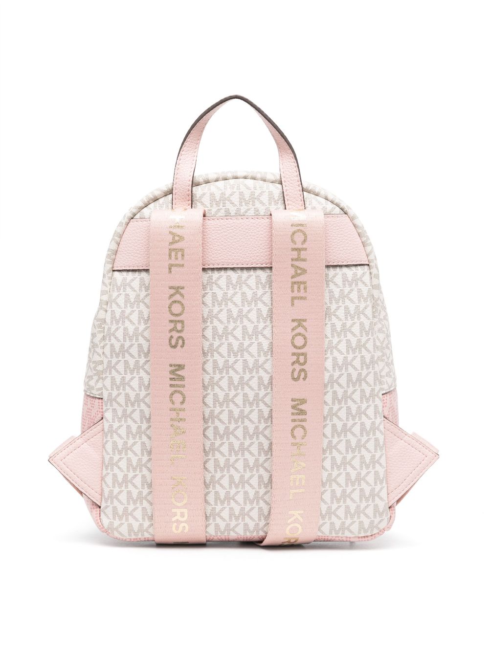 Shop Michael Kors Monogram-pattern Print Backpack In Neutrals