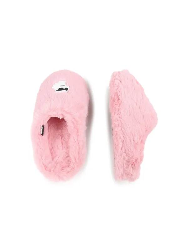 Faux fur slippers discount kids