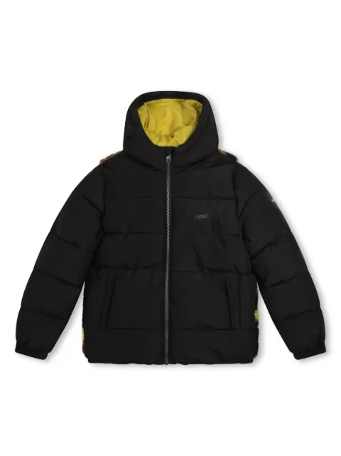 BOSS Kidswear camouflage-pattern padded jacket
