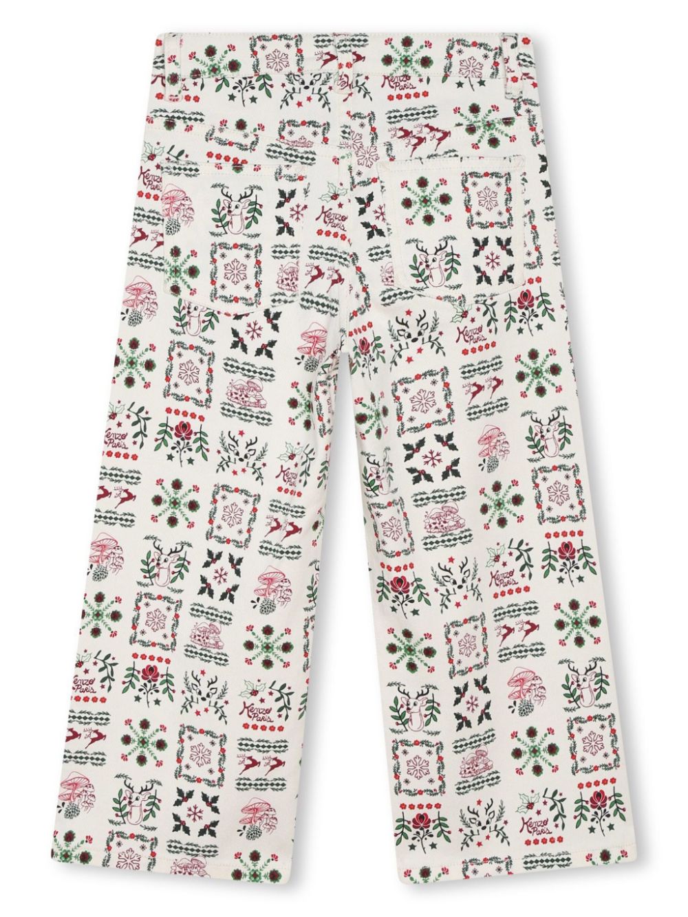 Shop Kenzo Limited Edition Cotton Trousers In White