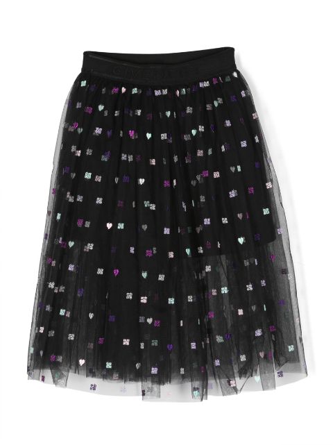 Givenchy Kids 4g-motif flared skirt