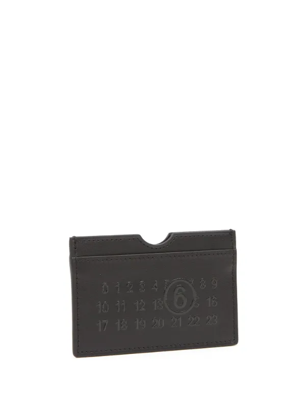 [MM6 Maison Margiela]★ナンバリングロゴカードケース★関税込 MM6 Maison Margiela Numeric logo-embossed Card Holder