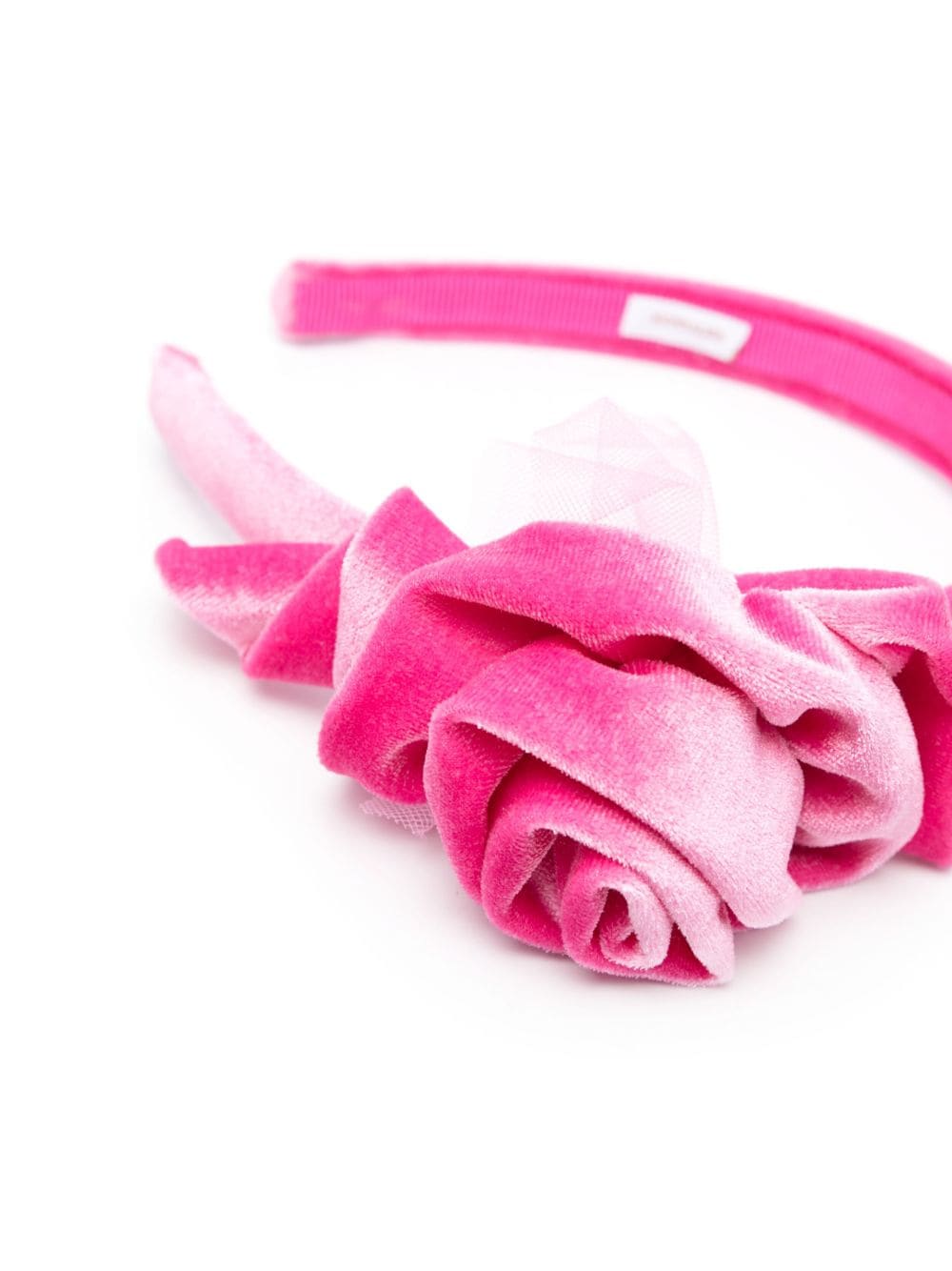Shop Monnalisa Floral-appliqué Headband In Pink