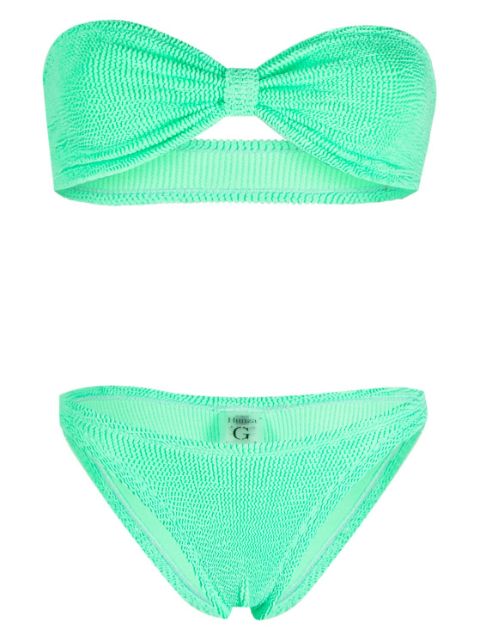 Hunza G Jean strapless bikini set 