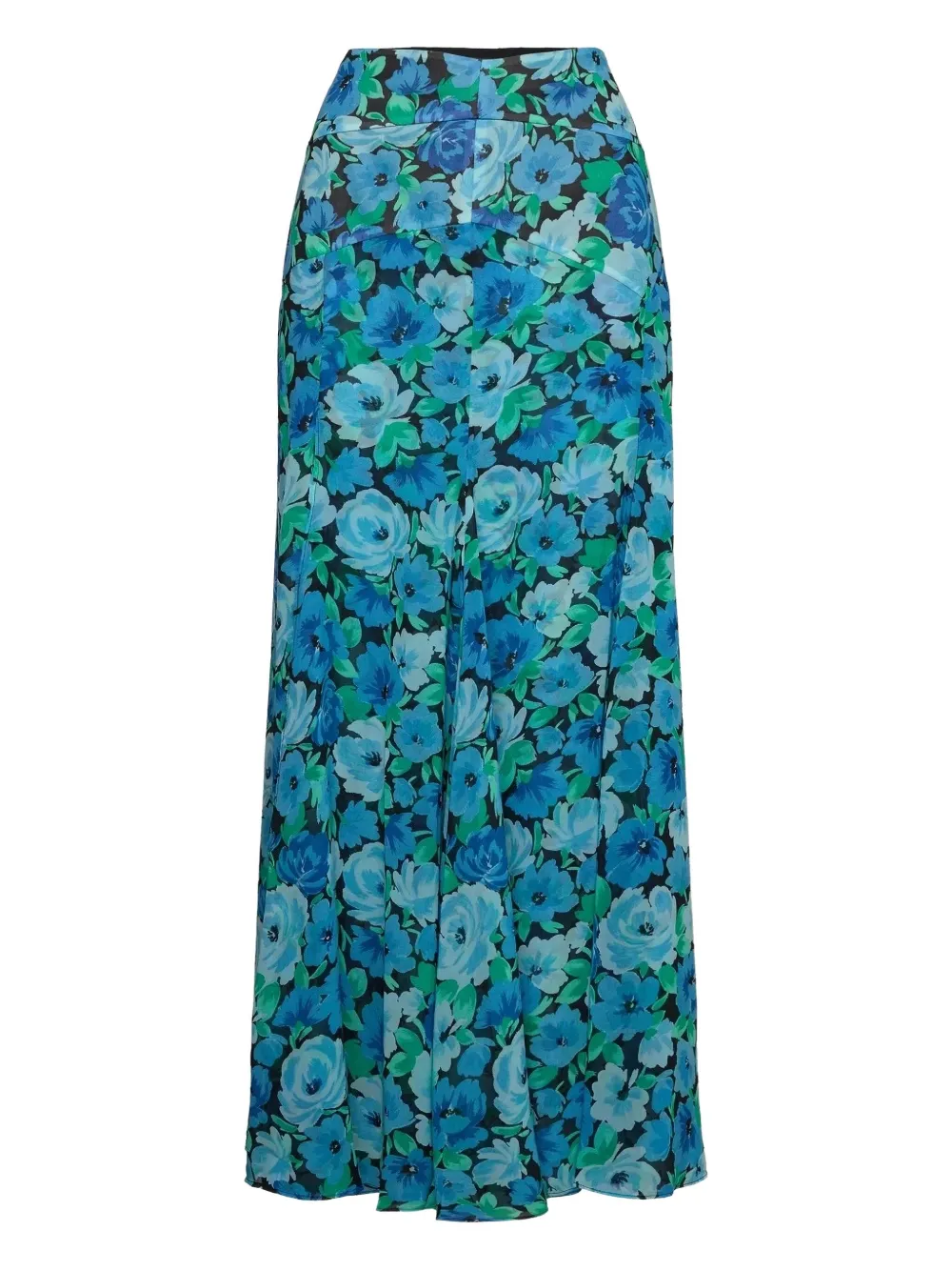 Rotate Birger Christensen Floral Midi Skirt In Blue