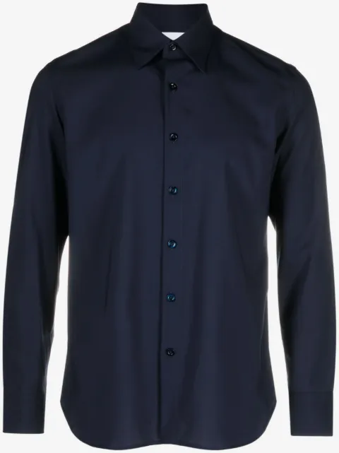 PT Torino straight-point collar wool shirt 
