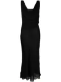 Christopher Esber draped silk dress - Black