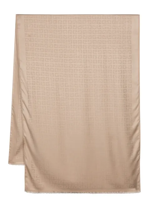 Givenchy 4G monogram-jacquard silk-wool scarf