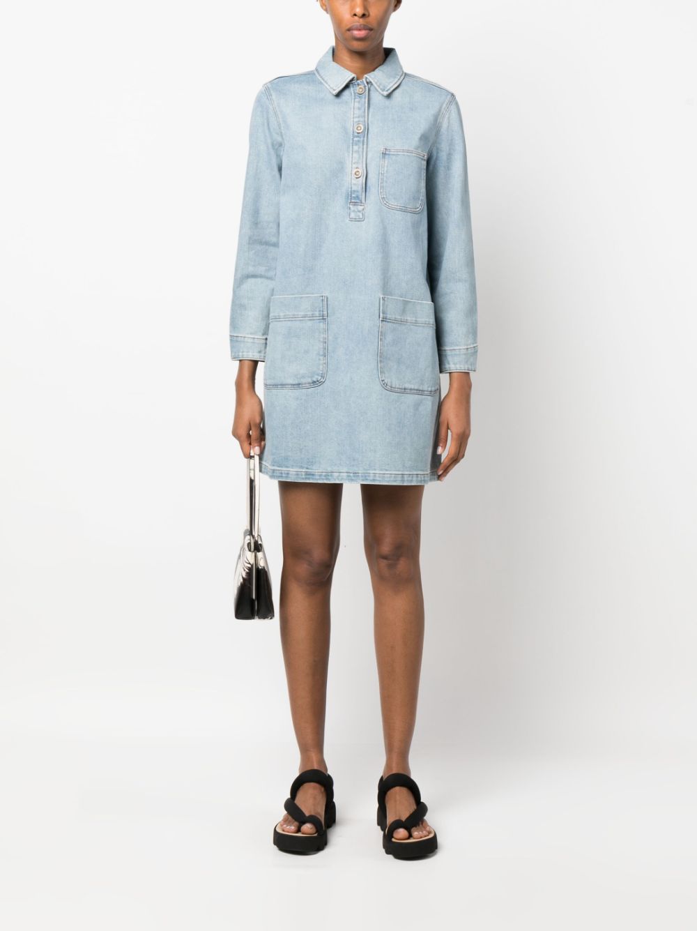 A.P.C. Aurelia denim dress - Blauw