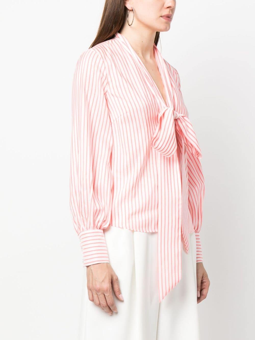 Shop Viktor & Rolf Pussy-bow Collar Blouse In Pink