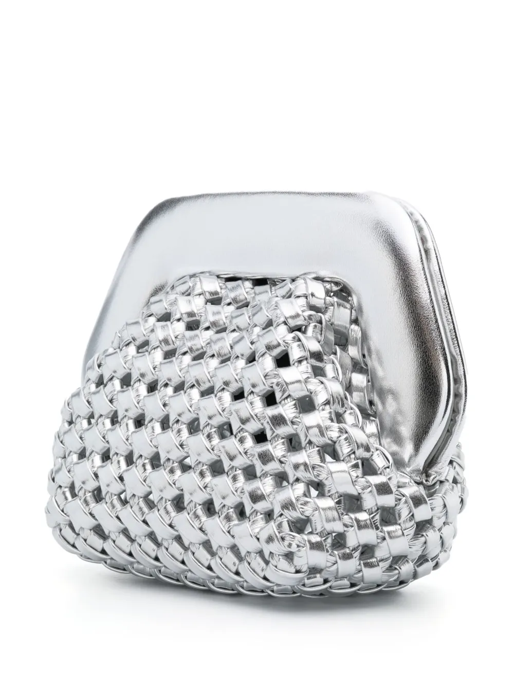 Themoirè Gea Knots Laminated Clutch Bag Farfetch