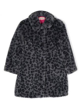 Shrimps leopard print on sale coat