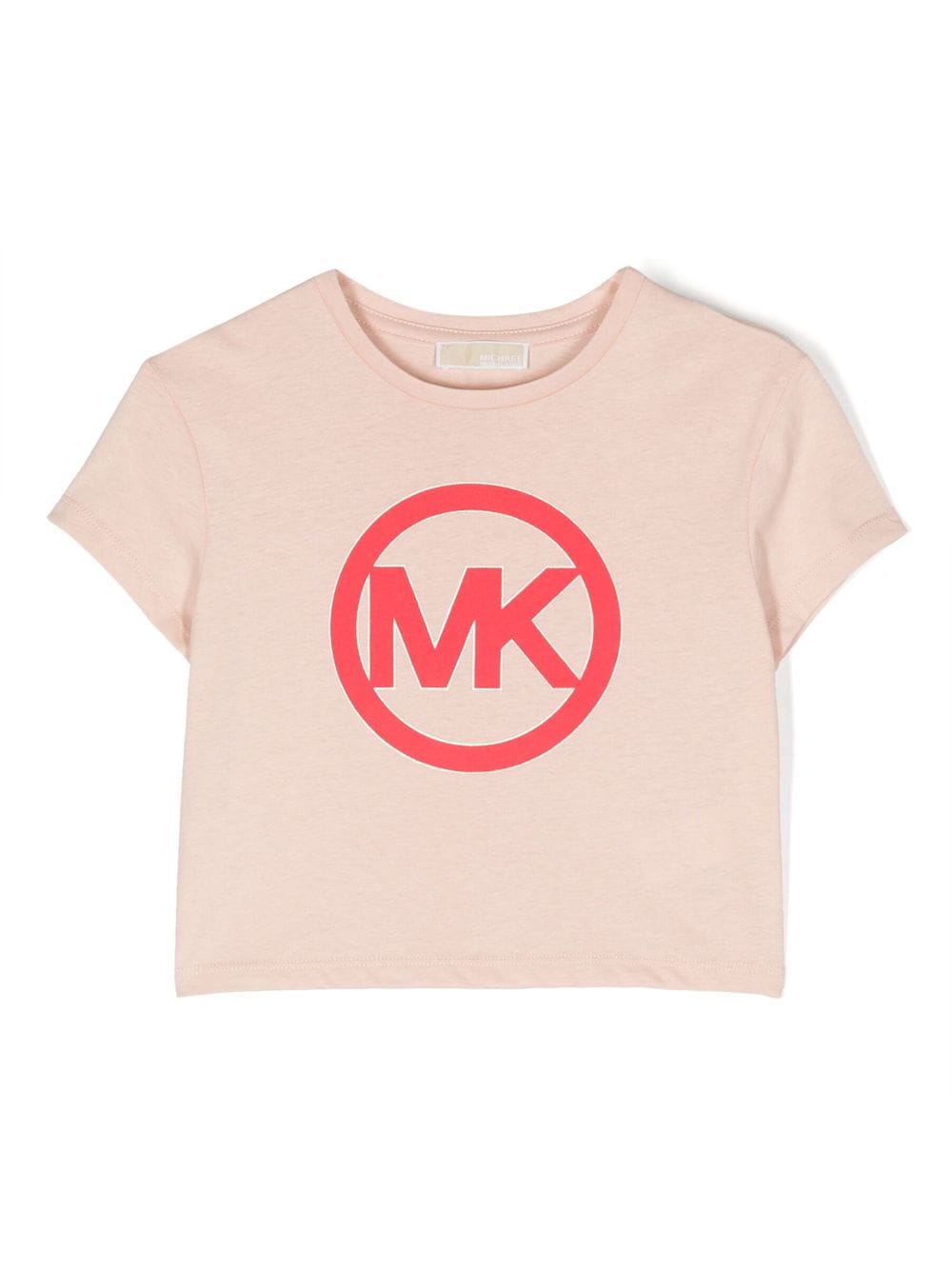 Michael Kors Kids' Logo-print Cotton T-shirt In Pink