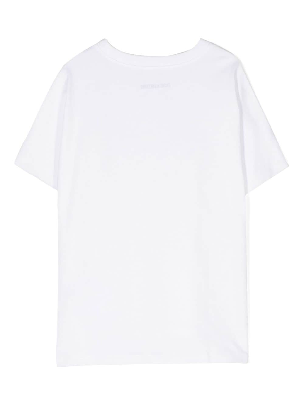 Zadig & Voltaire Kids T-shirt verfraaid met stras - Wit