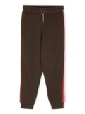 Michael Kors Kids monogram-pattern jogging bottoms - Brown