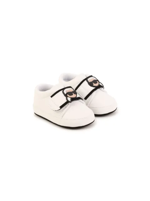 Karl Lagerfeld Kids 아이코닉 칼 터치 스트랩 슬립온