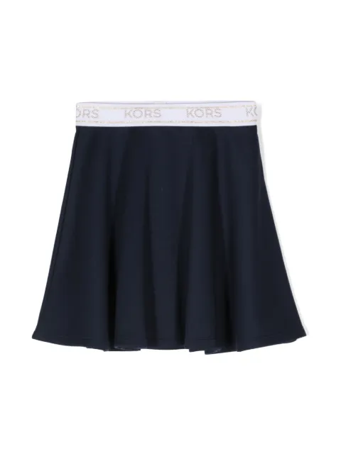 Michael Kors Kids logo-waistband flared miniskirt