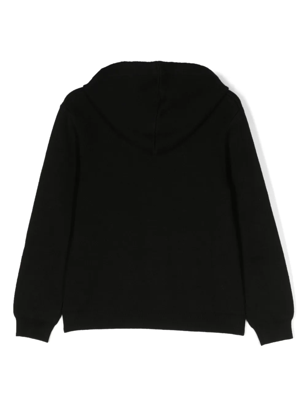 Lanvin Enfant Hoodie met geborduurd logo - Zwart