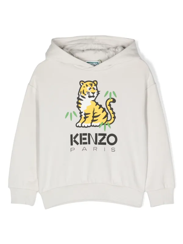 Kenzo Kids ロゴ パーカー | グレー | FARFETCH JP