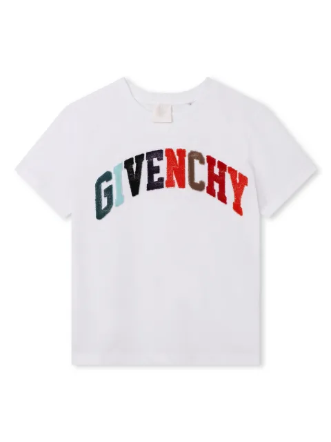 Givenchy Kids logo-embroidered cotton T-shirt
