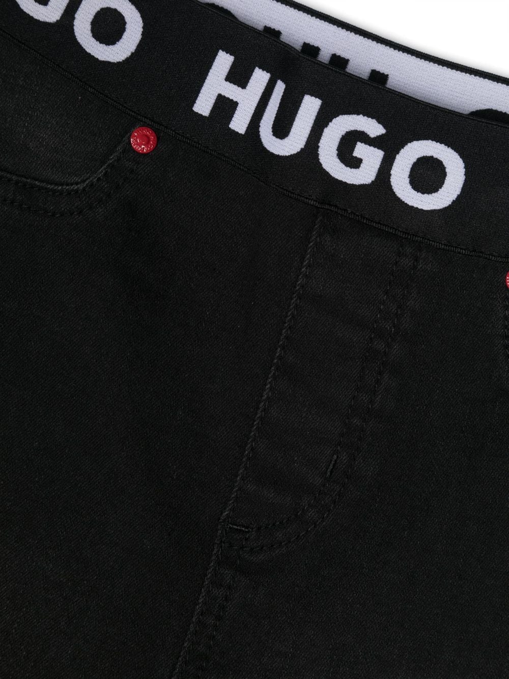 HUGO KIDS Straight jeans Zwart