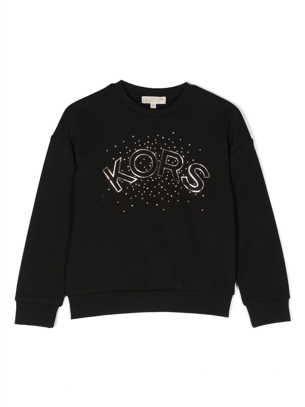 Michael Kors Kids logo-print embellished cotton sweatshirt - Black