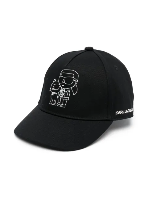 Karl Lagerfeld Kids K/Ikonik artwork baseball cap 