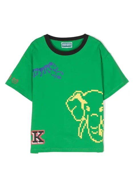 Kenzo Kids logo-print organic cotton T-shirt