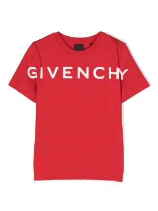 Givenchy Kids 4G star print organic cotton T shirt Red FARFETCH CA