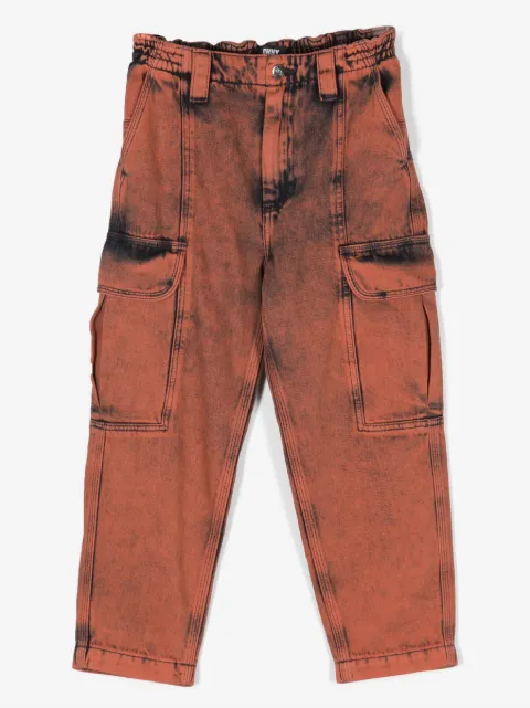 Dkny Kids jeans ajustados con parche del logo