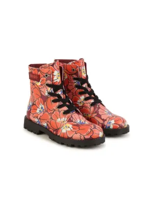 kids floral boots