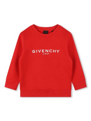 Logo cotton-blend jersey hoodie in green - Givenchy Kids
