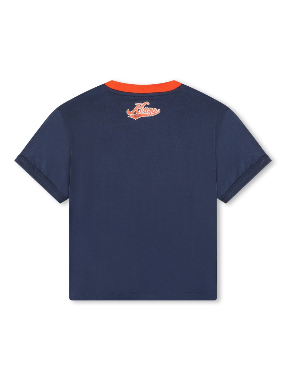 Kenzo Kids graphic-print organic cotton T-shirt - Blauw