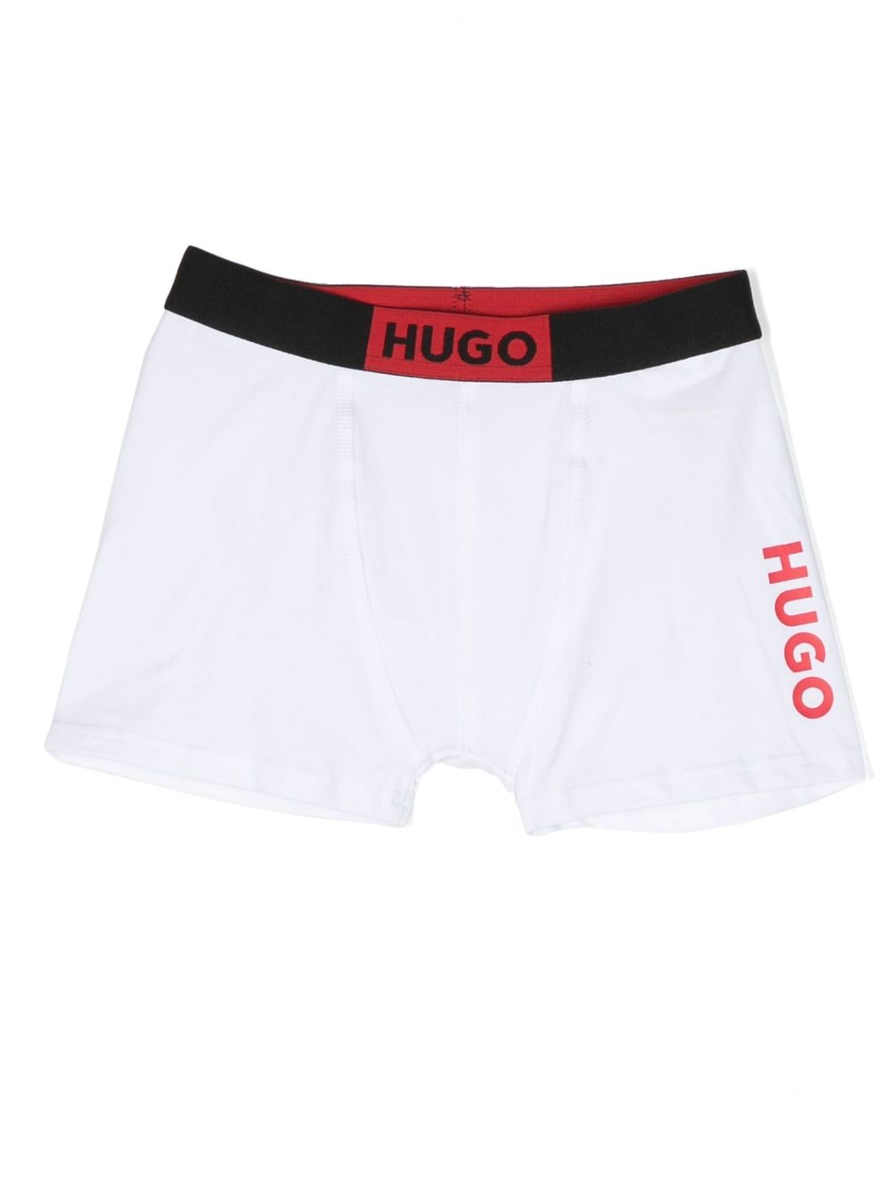 Shop Hugo Logo-print Briefs (pack Of Two) In Black