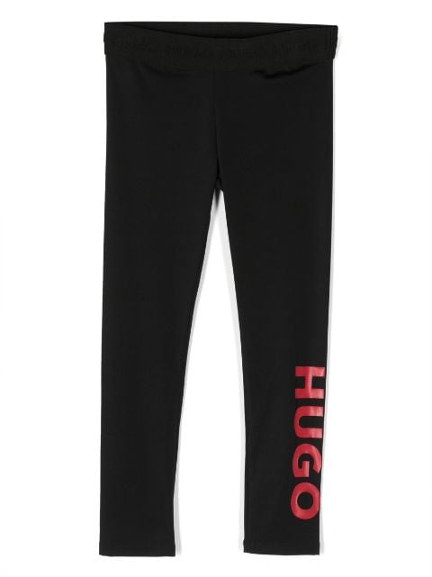 HUGO KIDS logo-print leggings