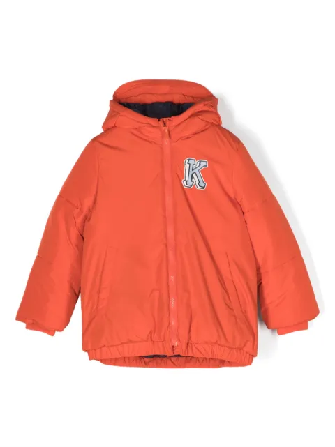 Kenzo Kids logo-print hooded jacket