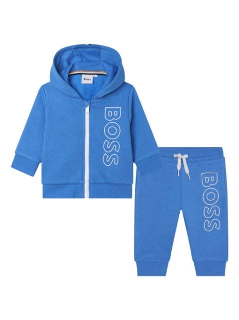BOSS Kidswear  debossed-logo tracksuit set