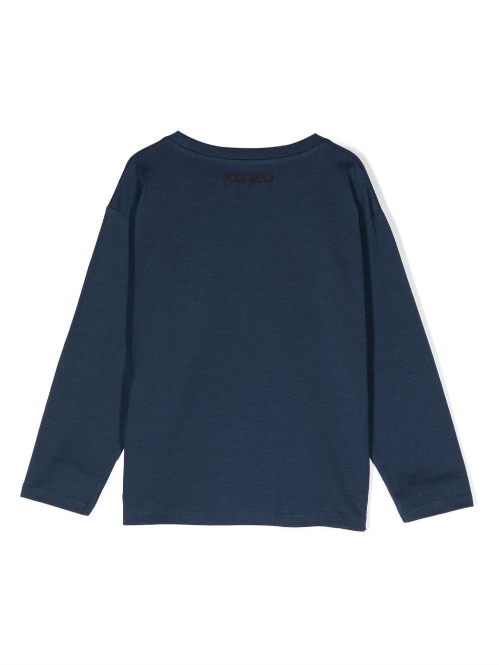 Kenzo Kids T-shirt met logopatch - Blauw