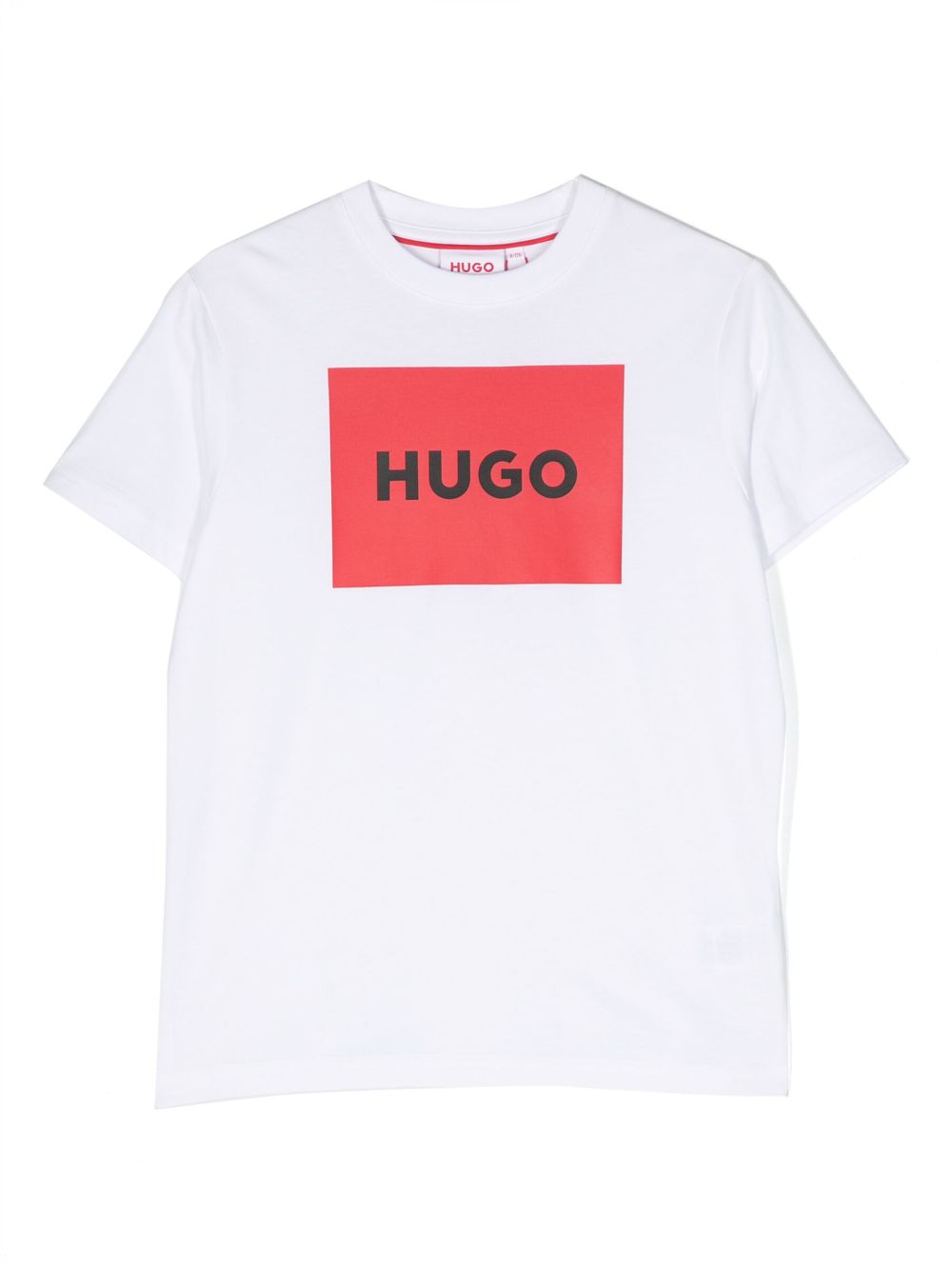 HUGO KIDS logo-print crew-neck T-shirt - White