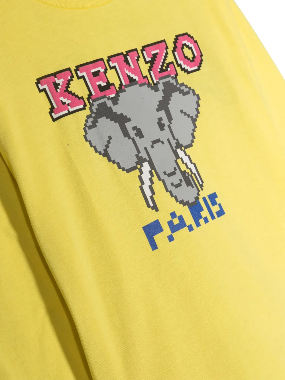 Shop Kenzo Elephant Cotton Sweatshirt In Yellow