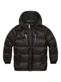 Givenchy Kids logo-print hooded puffer coat - Black